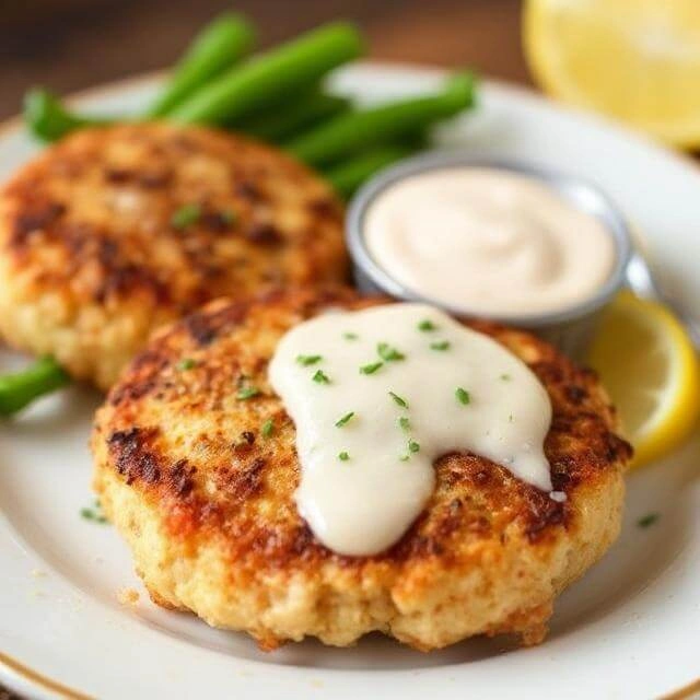 Budget-friendly salmon patties made with canned salmon and pantry staples on a plate.
