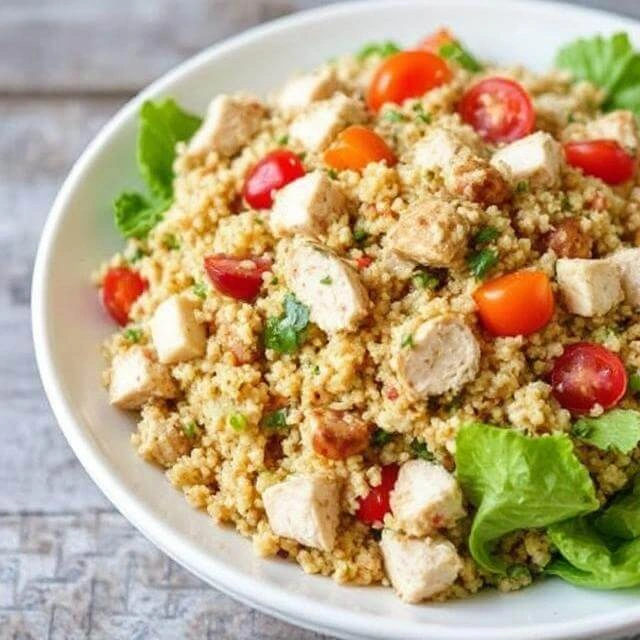 Bulgur Wheat and Chicken Salad