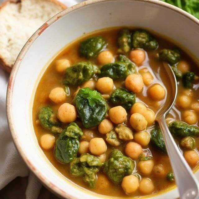 Chickpea and Spinach Stew