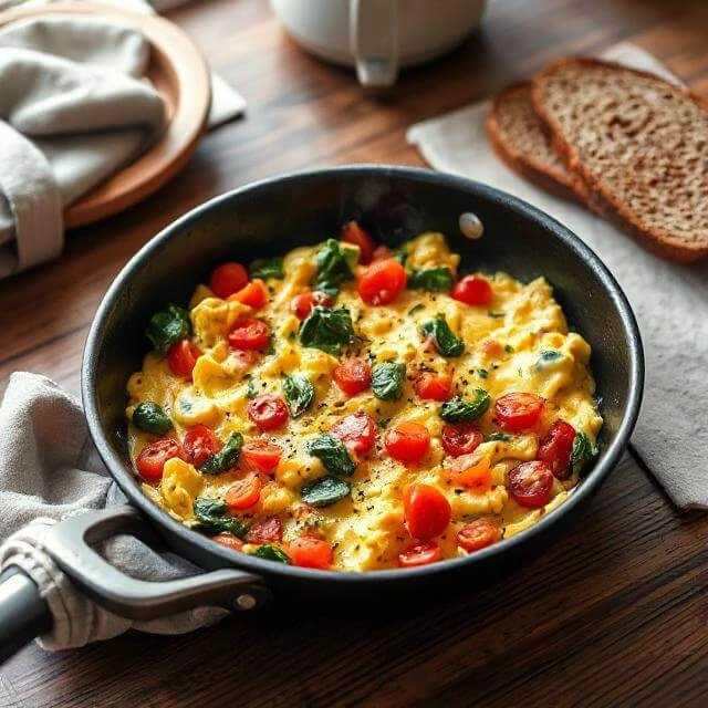 Quick and Protein Packed Meals - Egg and Veggie Scramble