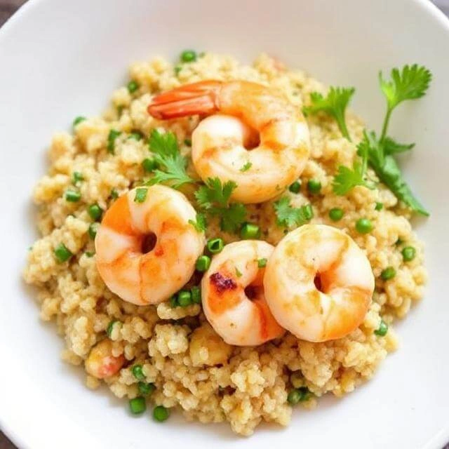 Garlic Butter Shrimp and Quinoa