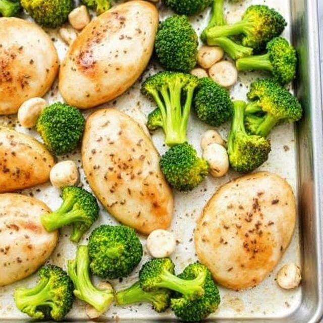 Sheet Pan Chicken and Broccoli