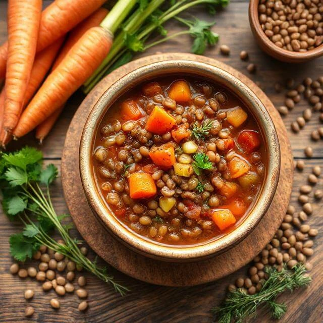 Simple Lentil & Veggie Stew