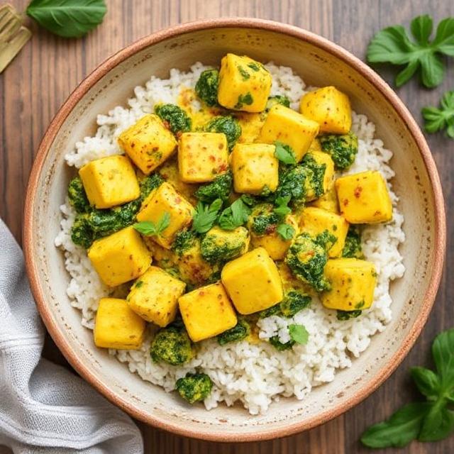 Tofu Scramble with Spinach & Turmeric