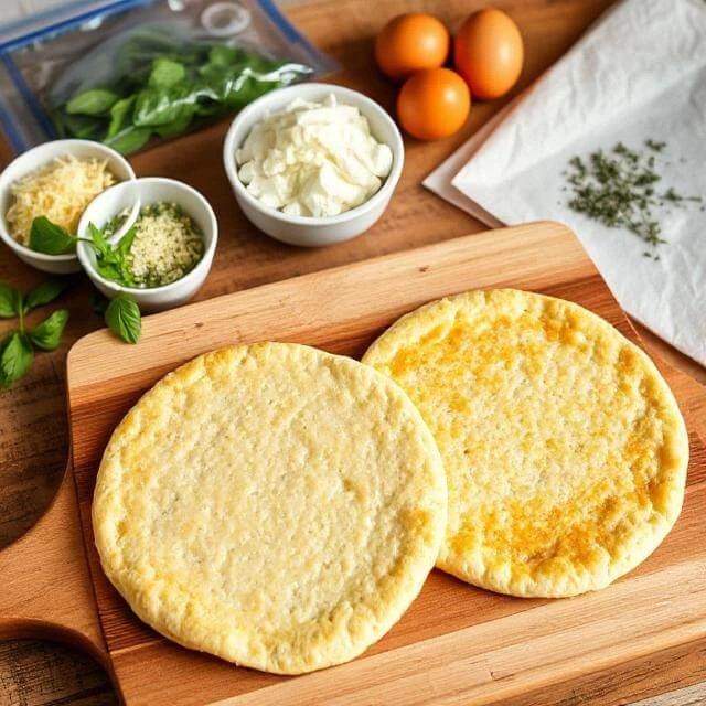 Golden, bite-sized mini pizzas topped with melted cheese and colorful vegetables.