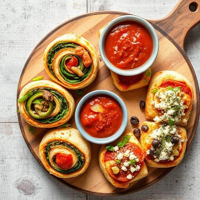 high-protein pepperoni pizza rolls