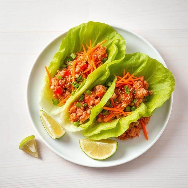Spicy Tuna Lettuce Wraps