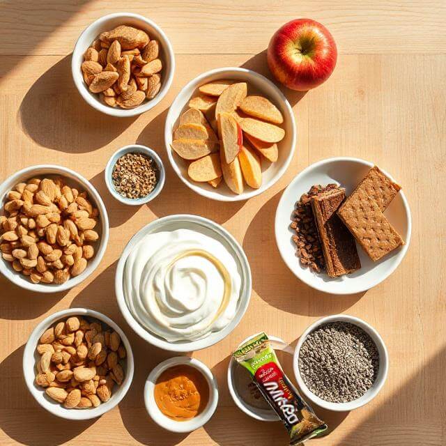 Cheap and Healthy High-Protein Snacks : Assortment of quick, healthy high-protein snacks ready to eat in 5 minutes